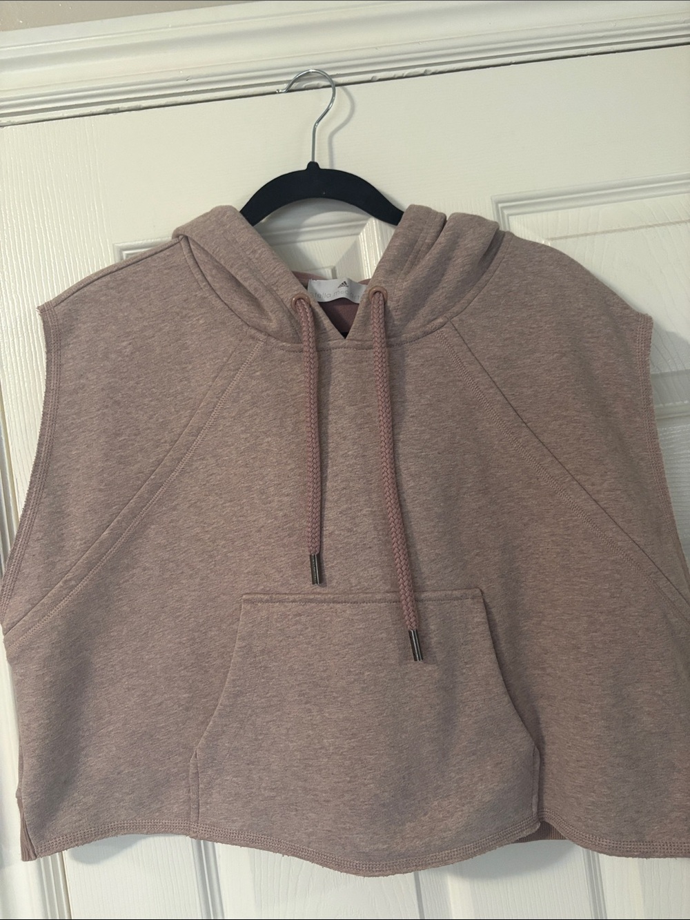 Stella McCartney Dusty Rose Hoodie with Logo Tag